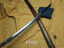 1550 era Wakizashi antique sword Samurai Japanese Tachi tsuba Katana shirasaya