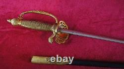 1873 model Japanese rare diplomatic corps dress sword with gold bullion knot