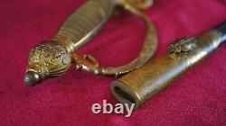 1873 model Japanese rare diplomatic corps dress sword with gold bullion knot