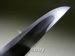 238Japan Antique dagger Tanto Katana SUKESADA Date engraving Silver habaki