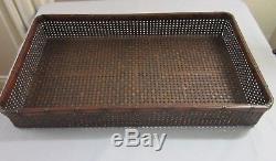 ANTIQUE RARE Japanese Bamboo Kimono Storage Basket/Tray c. 1920-1930