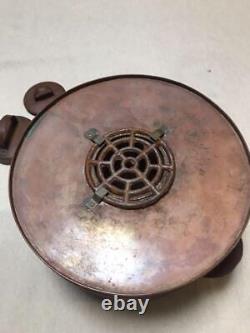 Ancient Kandoko Sake Warmer Japanese old item 24x11cm Copper