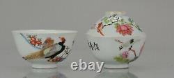 Antique Chinese and Japanese 19th century Bowls Calligraphy Japan