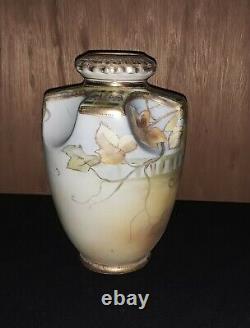 Antique Hand Painted Nippon Vase, 8 3/5