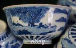 Antique Japan Chawan Imari ceramic cups 1890s Japan craft