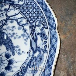 Antique Japan Japanese Blue & White Porcelain Bowl signed