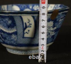 Antique Japan dragon Imari bowl plate 1800s kiln ceramic craft