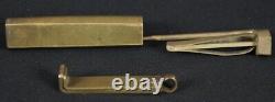 Antique Japan padlock bronze 1880s key and lock
