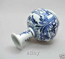 Antique Japanese Edo Japan Arita Imari Kendi Underglaze Blue Porcelain 17th C