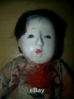 Antique Japanese Gofun Doll With 5 Wigs Over 95 Years Old