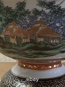 Antique Japanese Hand Painted Fiji Bowl Stamped