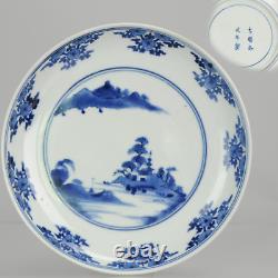 Antique Japanese Ko-Imari Landscape Plate ca 1680-1720 Arita Japan Porce
