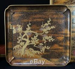Antique Japanese Nodate Bento container 1880s Japan master craft