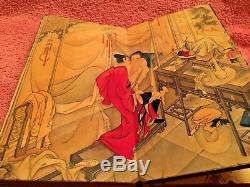 Antique Japanese Shunga Pillow Book Explicit Erotica Accordian Mounted