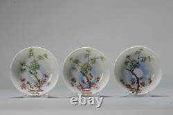 Antique Meiji period Japanese Porcelain Kaiseki set bowls Japan 19th/20th cen
