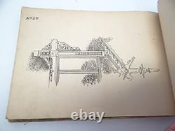 Antique Old Japanese Japan Architectural Prints Designs Hardcover Book