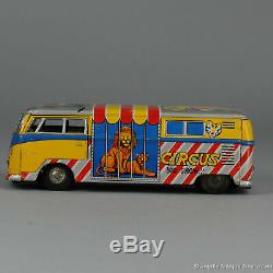 #Antique Tin Toy# Ichiko Circus Volkswagen Samba Transporter 1962 Japan Japanese