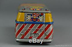 #Antique Tin Toy# Ichiko Circus Volkswagen Samba Transporter 1962 Japan Japanese
