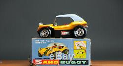 #Antique Tin Toy# Taiyo Japan Beach Buggy VW Sports Car Japanese Stunt Car