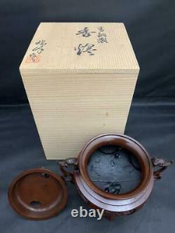 Antique Vintage Censer Incense burner Bronze Chinese Lion from Japan