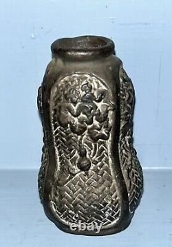 Antique Vtg Nippon Ceramic Bottle Japanese Asian Art 1940s Historical