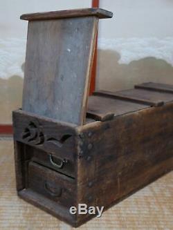Antique tool box Japan carpenter case 1880's Japanese Daiku Hako