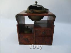 Antique traditional tobacco tray ashtray tabakobon hibachi kiseru stand cabinet