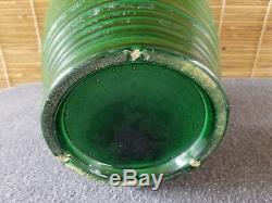 Awaji Pottery Double Handle Vase Japan 11-1/2in Art Deco