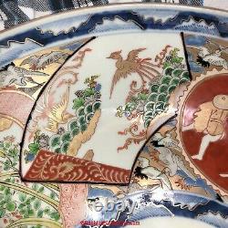 Beautiful Large 18D Japanese 19thC Edo Meiji Arita Imari Porcelain Charger