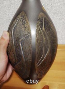 Bronze Vase Japanese Antique C112