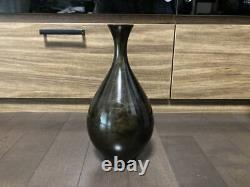 Bronze Vase Japanese Antique D12