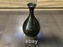 Bronze Vase Japanese Antique D12