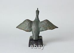 Bronze sculpture of Cormorant by Ohsuka Tsutomu FF13