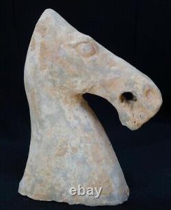 Ceramic horse archeology like sculpture Japanese antiques