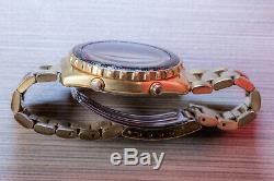 Classic Seiko Alarm Chronograph Watch Flightmaster 7t34-6409 Japanese Made