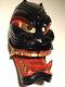 Danced, Patina, Antique, ca1930s, Japanese Wooden Menburyu Mask Furyu Parade