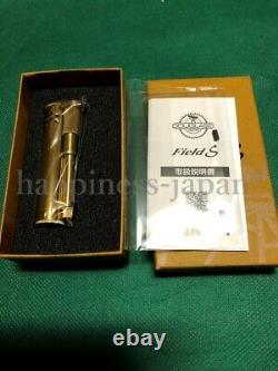 Douglass Classic Design Oil Lighter Field S Brass Gold Original Case Japan New