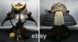 Edo Period Antique Samurai Helmet Tetsu Sabiji zigozyuusikan suzi Kabuto Japan