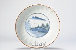 Edo period 18/19C Japanese Porcelain dish Arita Bowl Landscape