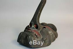 Exceptionally Rare Antique (ca 1600s-1700s), Japanese/Japan, Wooden Tengu Mask