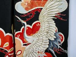 Finest Vintage! / Japanese Kimono Silk Antique Wedding Furisode / Rare /211