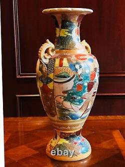 Handmade Japanese Porcelain Vase Antique Decorative