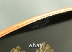 Handy Portable Tobacco Box Gold Maki-e Lacquerware Gold Pine Tree design V645
