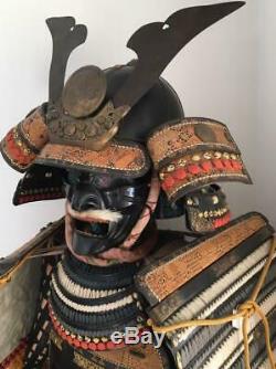 Hawk feather crest Samurai Warrior YOROI Japan Traditional Wearable Armor Rare