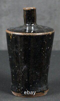 Japan Hanaire ceramic minimalist vase 1900 Mino kiln art