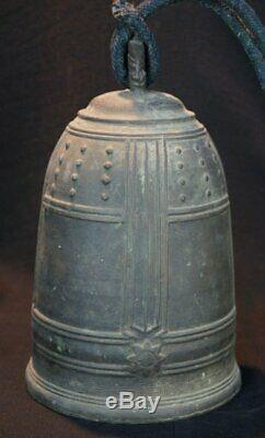 Japan Tsuri-kane Buddhist bronze bell 1800s antique Japanese sculpture art