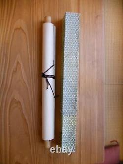 Japan VIntage Kakejiku Hanging Scroll Qiulin Sunrise Paper Rarity Shaft Mounte