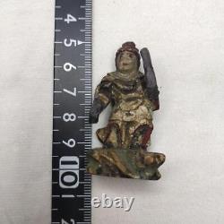 Japan Vintage Item Buddha Statue Wood Carving Edo Antique Antiques Collector R