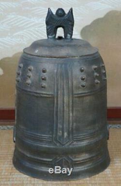 Japan bronze Buddhist bell 1900s Tsuri-kane lost wax tectinque craft
