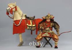 Japanese Antique Armed Samurai Warrior Yoshiie Extra Large 28 Horse Riding Doll